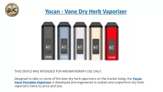 yocan vane dry herb vaporizer