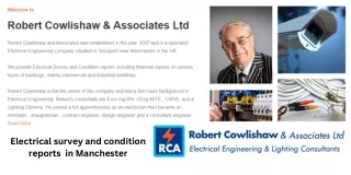 Electrical survey and condition reports in Manchester
