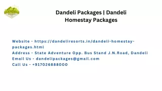 Dandeli Packages | Dandeli Homestay Packages
