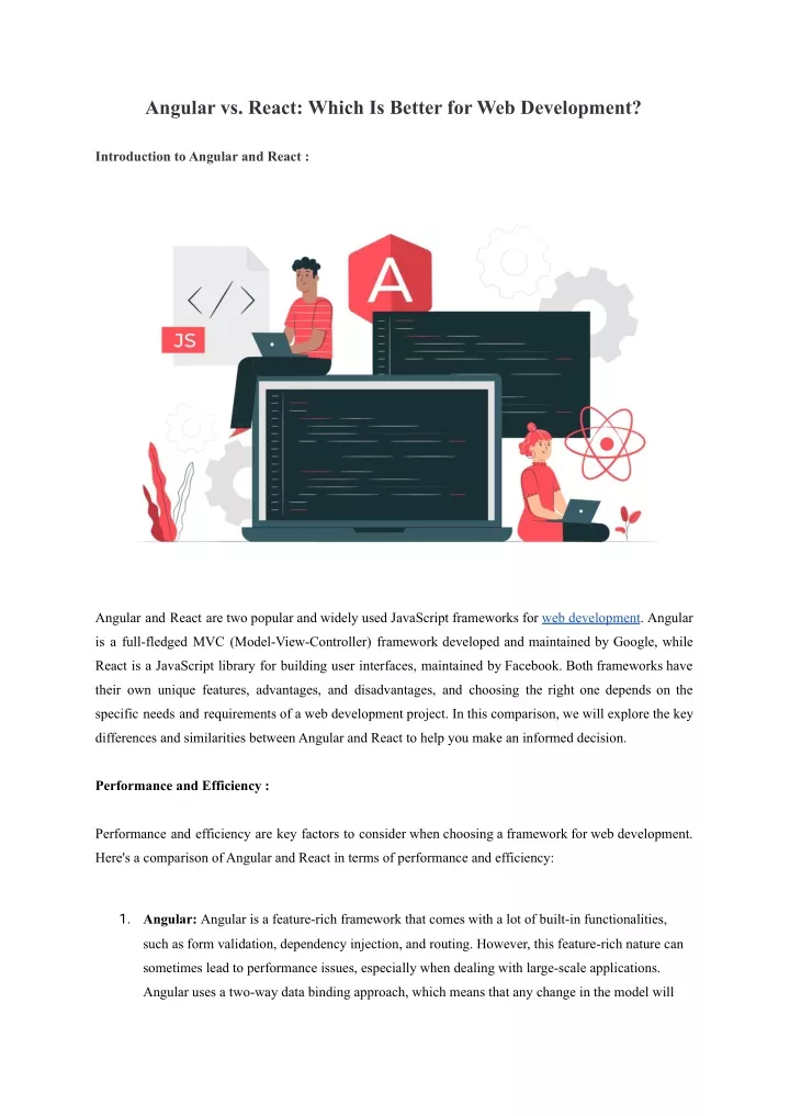 angular vs react which is better