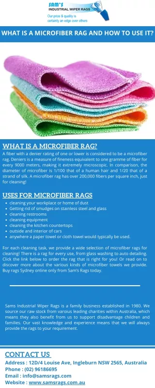 What Is A Microfiber Rag And How To Use It?