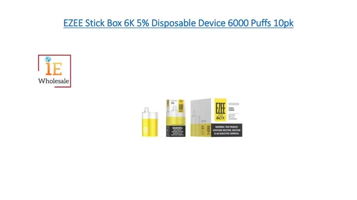 ezee stick box 6k 5 disposable device 6000 puffs 10pk