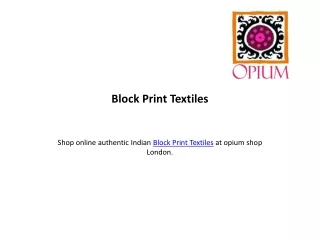 Block Print Textiles