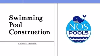 Swimming Pool Construction - www.nospools.com