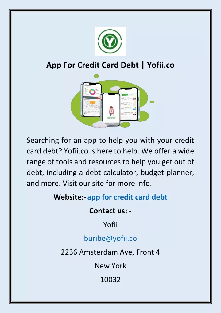 app for credit card debt yofii co