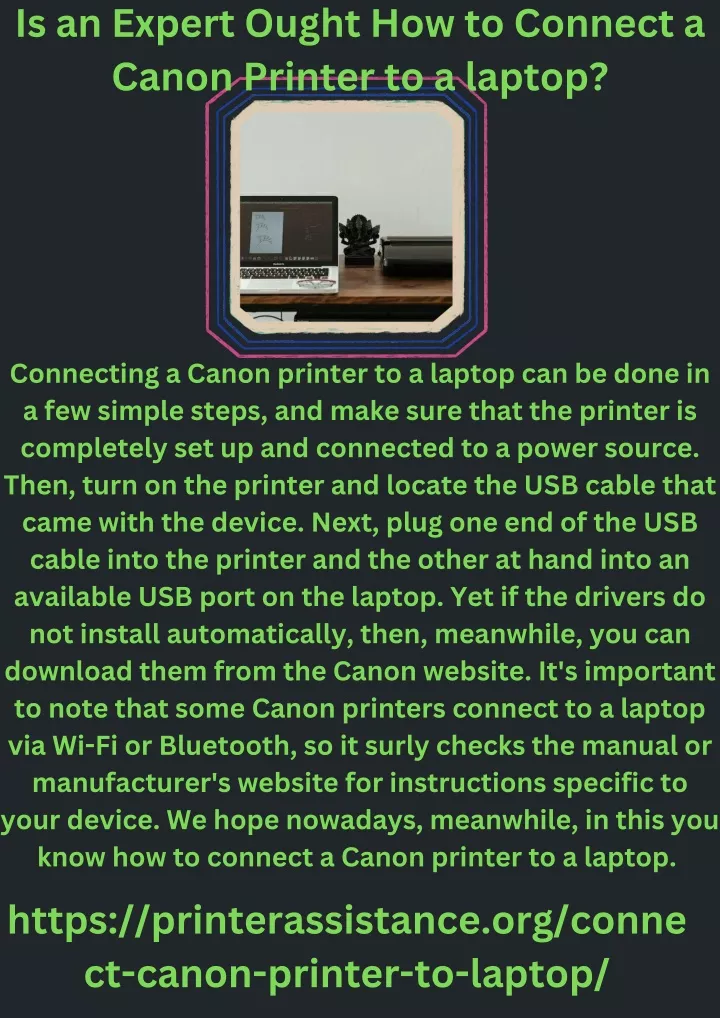 is an expert ought how to connect a canon printer