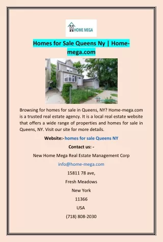 Homes for Sale Queens Ny | Home-mega.com