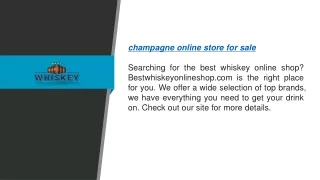 Champagne Online Store For Sale Bestwhiskeyonlineshop.com
