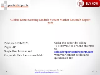 global robot sensing module system market research report 2023