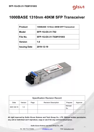 sfp 1g ex 31 t02 151003