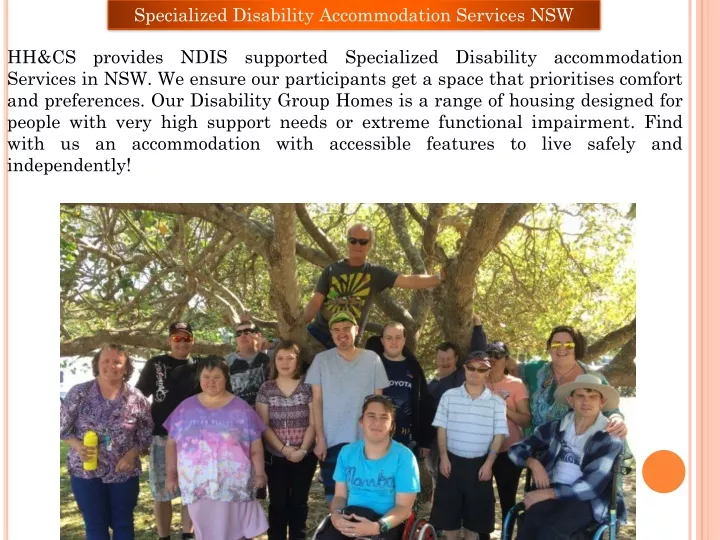 specialized disability accommodation services nsw