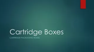 Cartridge Boxes