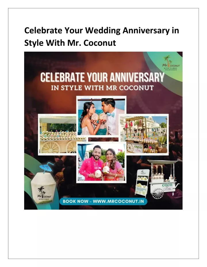 celebrate your wedding anniversary in style with