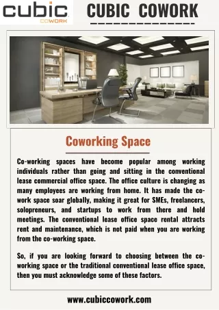 Flexible Office Space for Rent in The Woodlands | Cubic CoWork