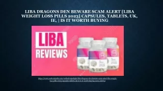 Liba Dragons Den Beware Scam