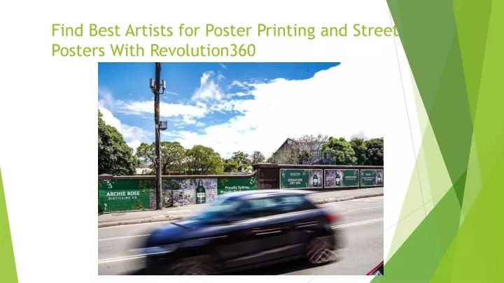 find best artists for poster printing and street posters with revolution360
