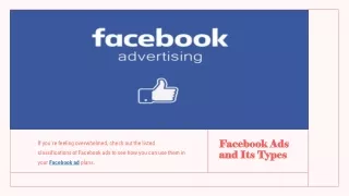 Facebook Ads and Its Types