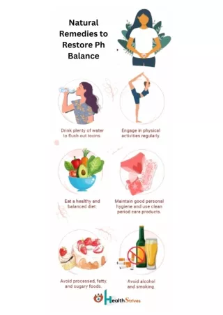 Natural Remedies To Restore Ph Balance