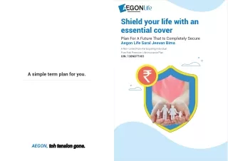 shield your life with an essential cover plan