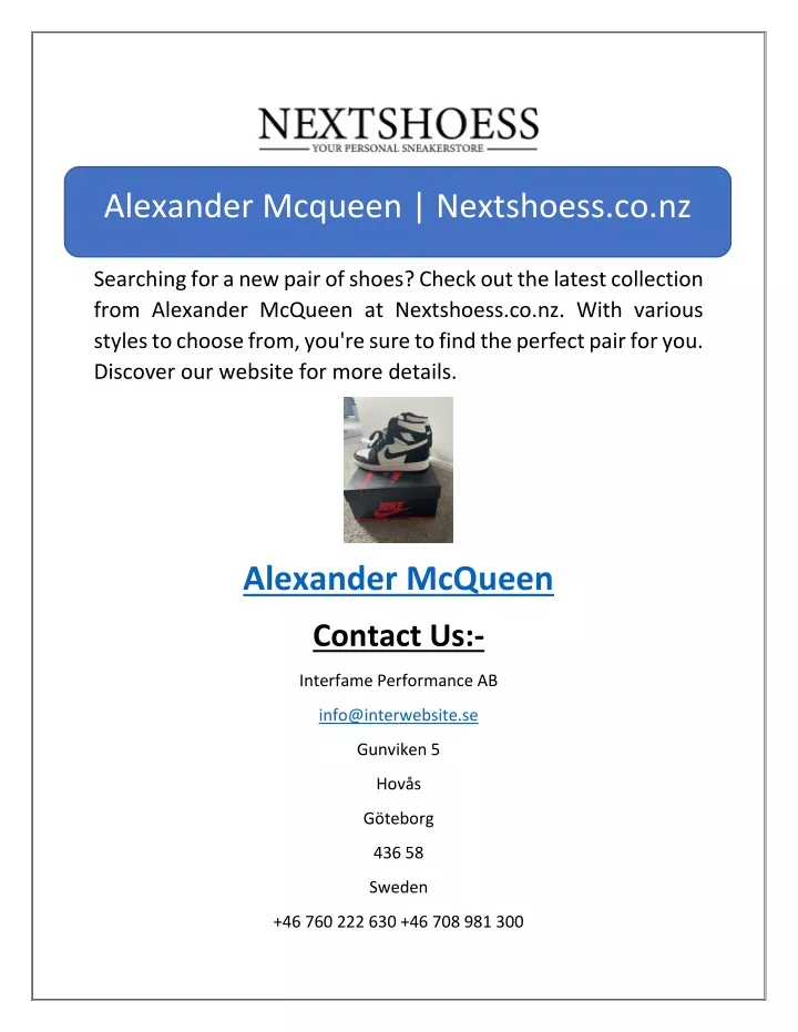 alexander mcqueen nextshoess co nz