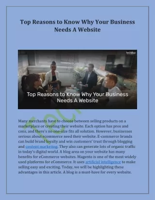 top reasons to know why your business needs