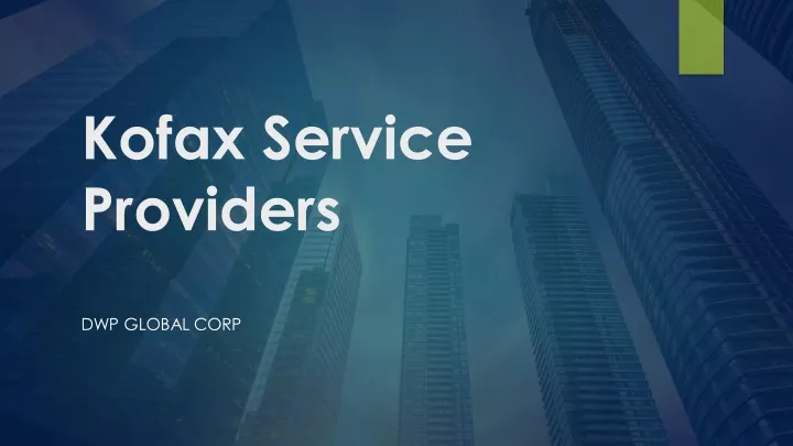 kofax service providers