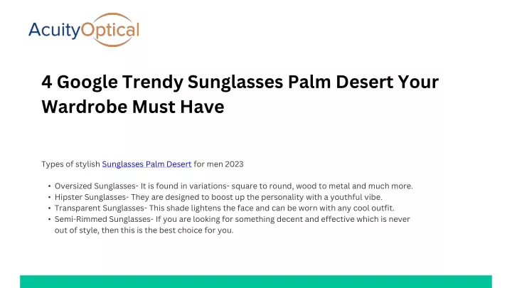 4 google trendy sunglasses palm desert your