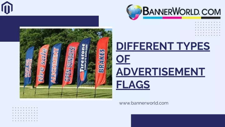 different types of advertisement flags