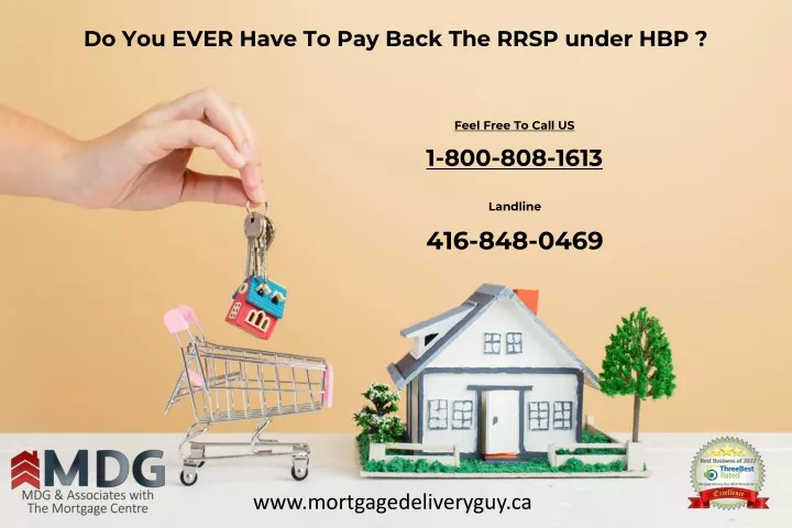 do you ever have to pay back the rrsp under hbp