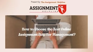 How to Choose the Best Online Assignment Help for Management