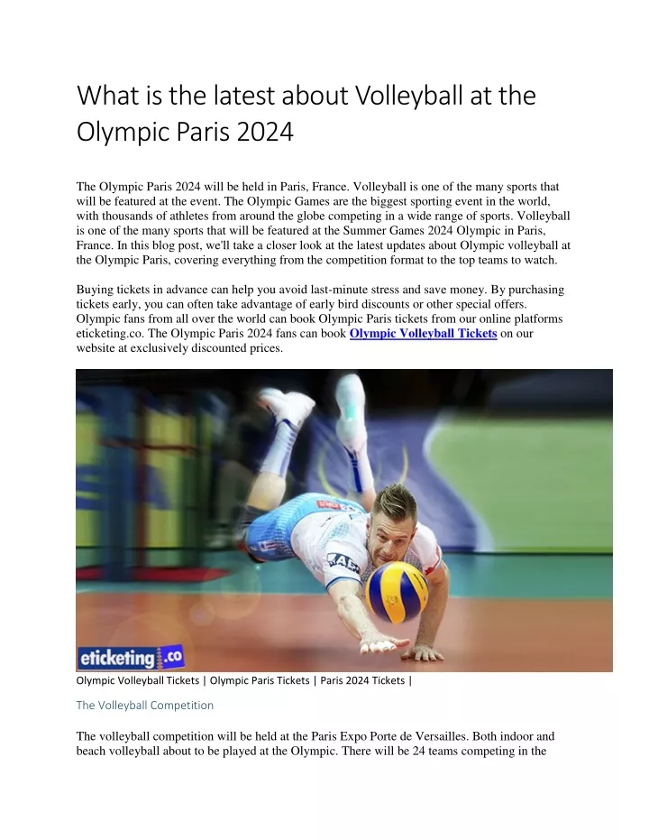 what is the latest about volleyball