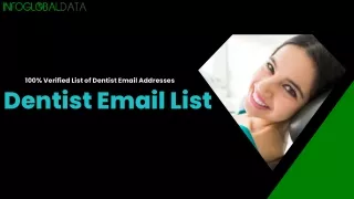 100 verified list of dentist email addresses