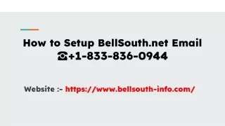 how to setup bellsouth net email 1 833 836 0944