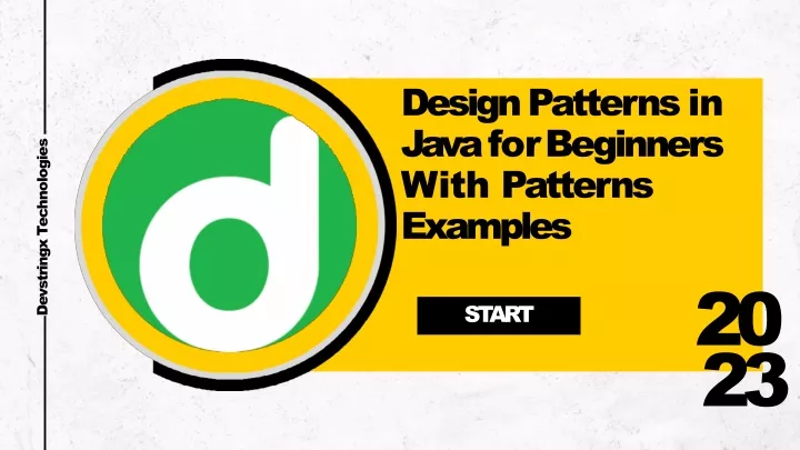 design patterns in java for beginners with
