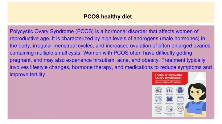 pcos healthy diet