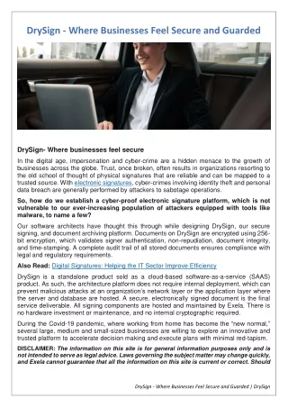 DrySign - Where Businesses Feel Secure and Guarded