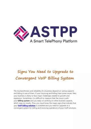 signs you need to upgrade to convergent voip