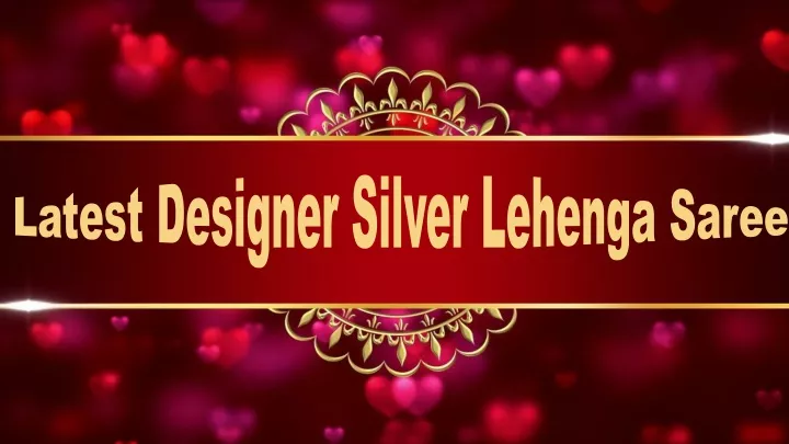 latest designer silver lehenga saree