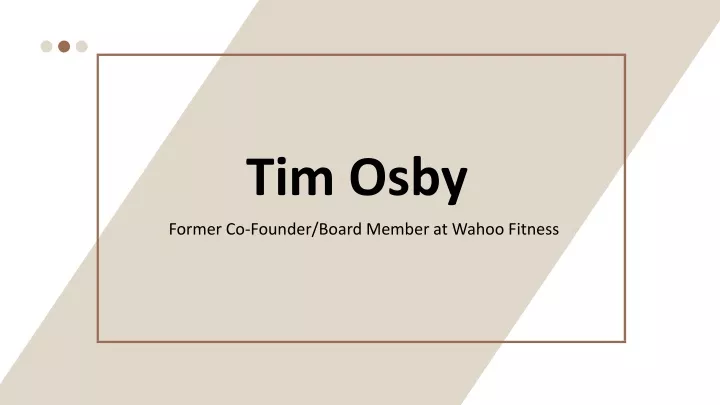 tim osby