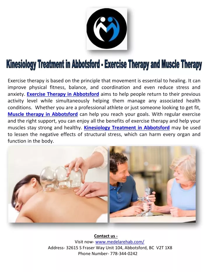 exercise therapy is based on the principle that