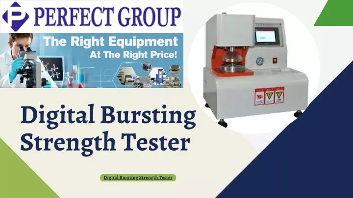 digital bursting strength tester