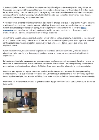 El liderazgo de Juan González: ¿Una mirada a las líneas rojas?