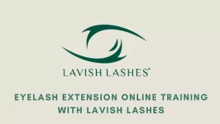 Lash Extensions with Eyelash Extension Online Training