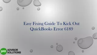 easy fixing guide to kick out quickbooks error