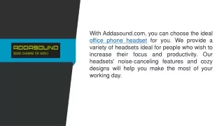 Office Phone Headset  Addasound.com