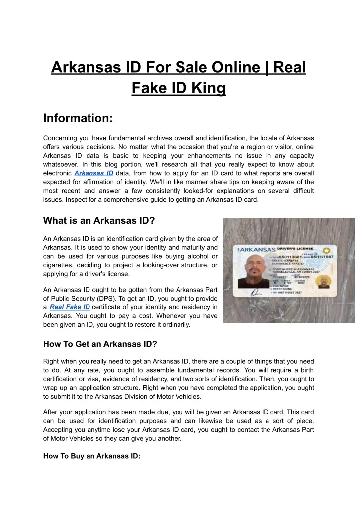 arkansas id for sale online real fake id king
