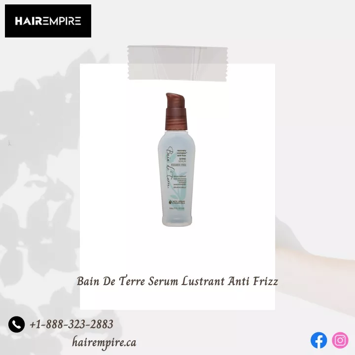 bain de terre serum lustrant anti frizz