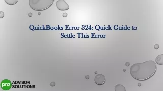 quickbooks error 324 quick guide to settle this