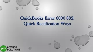 quickbooks error 6000 832 quick rectification ways