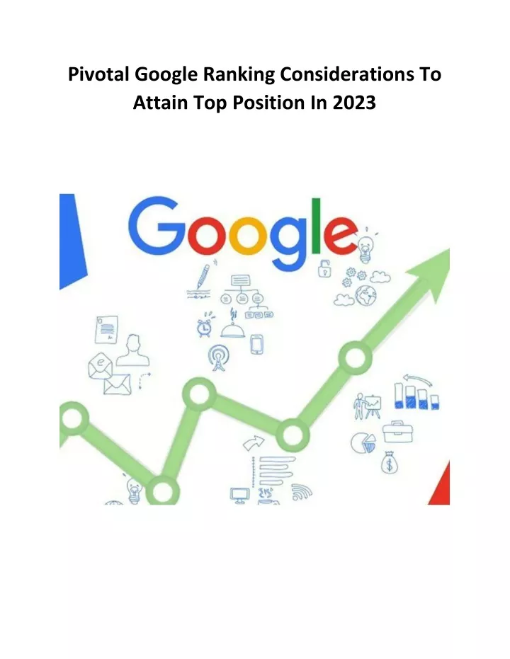 pivotal google ranking considerations to attain